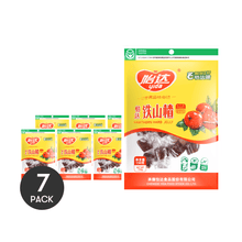 YIDA, 7 Packs Yi Da Foods Iron Hawthorn 5.29 oz/Pack, Traditional Chinese Preserved Fruit Snack