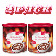 2 PACK Milk Chocolate Hot Cocoa Drink Mix with Marshmallows, 27 oz Canister