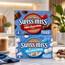 2 Pack Swiss Miss Hot Cocoa Mix, Milk Chocolate & Marshmallow Flavors, Hot Chocolate Drink Mix, 8 Envelopes per Box