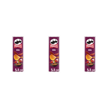 PACK OF 3 Pringles BBQ Potato Crisps Chips, Lunch Snacks, 5.5 oz Canister