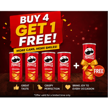 5 Pack Original Potato Crisps, Lunch Snacks, 5.2 oz Canisters