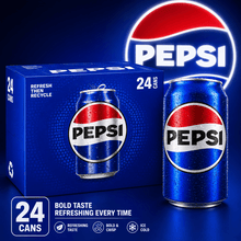 Pepsi Cola Soda Pop, 12 fl oz, 24 Count