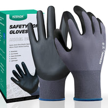 Kebada W5 Foam Nitrile Coated Work Gloves for Men & Women, 12 Pairs — Complimentary Gift with $59+ Orders; If the Gift Is Out of Stock or Its Price Rises, Order Cancelled with Full Refund Before Shipment