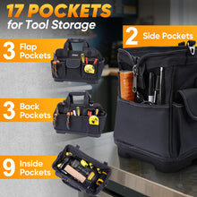 TICONN Heavy Duty Tool Bag Organizer, Portable Tool Box with Shoulder Strap — Complimentary Gift with $72+ Orders; If the Gift Is Out of Stock or Its Price Rises, Order Cancelled with Full Refund Before Shipment