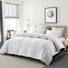 Serta Goose Feather Down Fiber Comforter King Size - Duvet Insert - Bedding Comforter 106 x 90 Inch White — Complimentary Gift with $312+ Orders; If the Gift Is Out of Stock or Its Price Rises, Order Cancelled with Full Refund Before Shipment