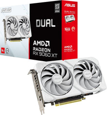 ASUS Dual Radeon RX 9060 XT 16GB White Edition (DUAL-RX9060XT-O16G-WHITE) — Complimentary Gift with $35+ Orders; If the Gift Is Out of Stock or Its Price Rises, Order Cancelled with Full Refund Before Shipment