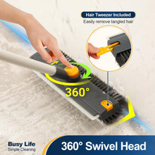 Yocada Floor Scrub Brush 3 in 1 Dual-Sided Stiff Bristle Scrubber Brush — Complimentary Gift with $42+ Orders; If the Gift Is Out of Stock or Its Price Rises, Order Cancelled with Full Refund Before Shipment