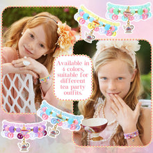 36 Pcs Tea Party Favors Teapot Beaded Bracelet Gift Bulk for Girl Kid — Complimentary Gift with $44+ Orders; If the Gift Is Out of Stock or Its Price Rises, Order Cancelled with Full Refund Before Shipment