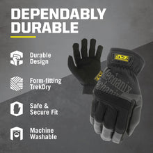 Mechanix Wear: FastFit Work Glove with Elastic Cuff for Secure Fit, Performance Gloves for Multi-purpose Use — Complimentary Gift with $47+ Orders; If the Gift Is Out of Stock or Its Price Rises, Order Cancelled with Full Refund Before Shipment