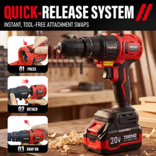 TEENO 6-in-1 Cordless Multi-Tool Kit, 3Ah Battery & Hard Case — Complimentary Gift with $216+ Orders; If the Gift Is Out of Stock or Its Price Rises, Order Cancelled with Full Refund Before Shipment