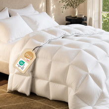 Bedsure PureWoven Feather Down Comforter Oversized King, All Season Duvet — Complimentary Gift with $258+ Orders; If the Gift Is Out of Stock or Its Price Rises, Order Cancelled with Full Refund Before Shipment