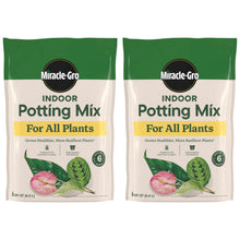 Miracle-Gro Indoor Potting Mix for All Plants, 6 qt., 2-Pack — Complimentary Gift with $37+ Orders; If the Gift Is Out of Stock or Its Price Rises, Order Cancelled with Full Refund Before Shipment