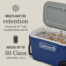 Coleman 62-Quart Xtreme Rolling Cooler with Wheels — Complimentary Gift with $151+ Orders; If the Gift Is Out of Stock or Its Price Rises, Order Cancelled with Full Refund Before Shipment