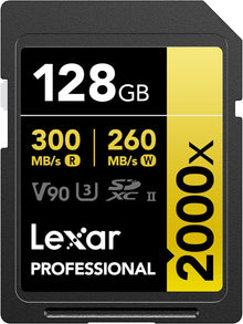 Lexar Professional 1066x SD 128GB (LSD1066128G-BNNNU) — Complimentary Gift with $202+ Orders; If the Gift Is Out of Stock or Its Price Rises, Order Cancelled with Full Refund Before Shipment