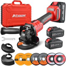 AOBEN Cordless Angle Grinder 4-1/2 inch, 21V Battery Grinder Kit, Power Electric Cut Off Tool, Brushless Motor, 2xBattery & Charger, for Metal Cutting, Grinding, Polishing — Complimentary Gift with $125+ Orders; If the Gift Is Out of Stock or Its...