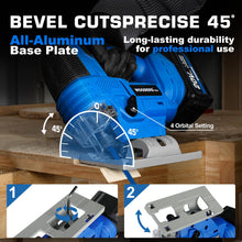 20V Brushless Cordless Jig Saw with 4.0Ah Battery 3200SPM, 1"Stroke — Complimentary Gift with $272+ Orders; If the Gift Is Out of Stock or Its Price Rises, Order Cancelled with Full Refund Before Shipment