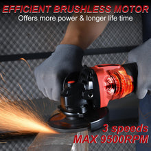 AOBEN Cordless Angle Grinder 4-1/2 inch, 21V Battery Grinder Kit, Power Electric Cut Off Tool, Brushless Motor, 2xBattery & Charger, for Metal Cutting, Grinding, Polishing — Complimentary Gift with $125+ Orders; If the Gift Is Out of Stock or Its...