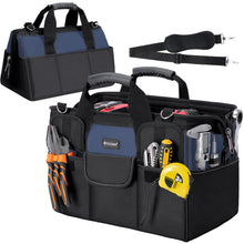 TICONN Heavy Duty Tool Bag Organizer, Portable Tool Box with Shoulder Strap — Complimentary Gift with $72+ Orders; If the Gift Is Out of Stock or Its Price Rises, Order Cancelled with Full Refund Before Shipment