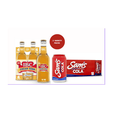 Cream Soda & Cola Soda Pop – 12 fl oz Cans, 12 Pack Each (2 Variety Packs) – Classic Refreshing Soft Drinks
