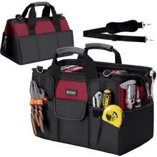 TICONN Heavy Duty Tool Bag Organizer, Portable Tool Box with Shoulder Strap — Complimentary Gift with $72+ Orders; If the Gift Is Out of Stock or Its Price Rises, Order Cancelled with Full Refund Before Shipment