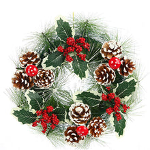 12” Christmas Wreath Berry Handmade Floral Front Door Rustic Wreath — Complimentary Gift with $40+ Orders; If the Gift Is Out of Stock or Its Price Rises, Order Cancelled with Full Refund Before Shipment