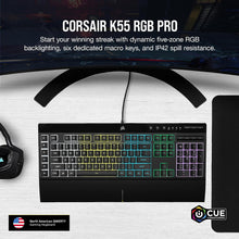 Corsair K55 RGB PRO (CH-9226765-NA) — Complimentary Gift with $65+ Orders; If the Gift Is Out of Stock or Its Price Rises, Order Cancelled with Full Refund Before Shipment