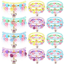 36 Pcs Tea Party Favors Teapot Beaded Bracelet Gift Bulk for Girl Kid — Complimentary Gift with $44+ Orders; If the Gift Is Out of Stock or Its Price Rises, Order Cancelled with Full Refund Before Shipment