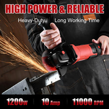 AOBEN Angle Grinder 4-1/2 inch | 10Amp, 11000 RPM, 6-Speed Power Cut off Tool with Switch Lock | for Heavy Duty Work & M — Complimentary Gift with $90+ Orders; If the Gift Is Out of Stock or Its P...