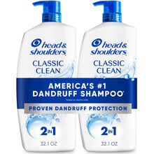 Head & Shoulders Classic Clean 2-in-1 Shampoo — Complimentary Gift with $33+ Orders; If the Gift Is Out of Stock or Its Price Rises, Order Cancelled with Full Refund Before Shipment