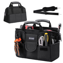 TICONN Heavy Duty Tool Bag Organizer, Portable Tool Box with Shoulder Strap — Complimentary Gift with $69+ Orders; If the Gift Is Out of Stock or Its Price Rises, Order Cancelled with Full Refund Before Shipment