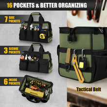 UUP Heavy Duty Tool Bag 15Inch, 16-Pocket Portable Empty Tool Box Organizer — Complimentary Gift with $72+ Orders; If the Gift Is Out of Stock or Its Price Rises, Order Cancelled with Full Refund Before Shipment