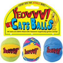 Yeowww! Catnip My Cats Balls Toys for Cats - 3-Pack - Durable Cotton Twill - Made in the USA - Stuffed with Organicall… — Complimentary Gift with $37+ Orders; If the Gift Is Out of Stock or Its Price Rises, Order Cancelled with Full Refund Before Shipment