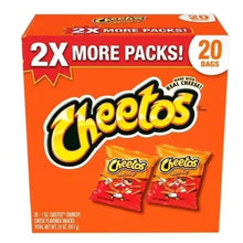 Crunchy Cheese Flavored Snacks, 1 oz Bags, 20 Count, Crispy Corn Snack, Bold Cheese Flavor, Perfect for Lunch Boxes, Office, School, Travel, Parties, and Everyday Snacking, Convenient Individual Bags, Packaging May Vary