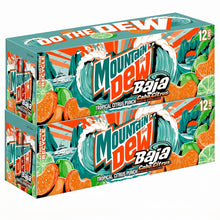 Mountain Dew Baja Blast Cabo Citrus Soda, 12 fl oz Cans (24 Pack)