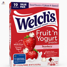 Welch's Fruit 'N Yogurt Strawberry Soft Fruit Snacks, .7 oz, 19 Count