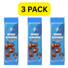 3 PACK Crunchy Whole Almonds Covered in Smooth Milk Chocolate