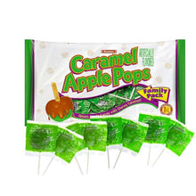 Tootsie Caramel Apple Pops, Green Apple Flavored Lollipops with Chewy Caramel, Individually Wrapped Family Pack