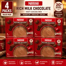 Nestle Insant Hot Cocoa Rich Milk Chocolate Flavored Mix Powder, 6.829 oz, 8 Count Box 4 Packs