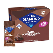 Blue Diamond Almonds 100 Calorie To-Go Dark Chocolate Snack Nuts, 32 Packs
