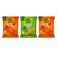 Jalapeno Lime and Nacho Cheese Tortilla Chips, Crunchy Corn Snack Bags, Avocado Oil Snacks, Gluten Free Snack Variety