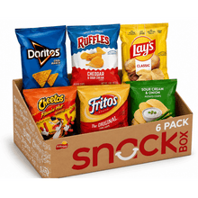 6-Pack Assorted Snack Variety Box – Mixed Potato Chips & Corn Snacks, Share Size Assortment