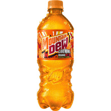 Mountain Dew Livewire Orange Soda, 20 fl oz Bottle