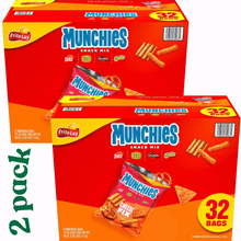 Munchies Cheese Fix Snack Mix, 60 Total Snack Bags, Pack of 2, Crunchy Cheese-Flavored Snack Assortment, Convenient Everyday Snacks for Home and Work
