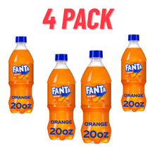 Fanta Orange Soda Pop Bottle, 20 fl oz 4 pack