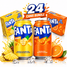 Orange & Pineapple Soda Pop Fridge Pack Cans, 12 fl oz, 24 Pack.