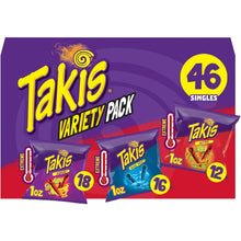Variety Pack Rolled Tortilla Chips, 1 oz Bags – 46 Count Assorted Flavors, Individually Wrapped Crunchy Corn Snacks, Perfect for Lunches, Parties, Office Breakrooms, and On-the-Go Snacking