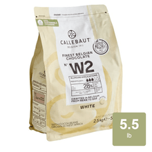 Callebaut White Chocolate Callet, 5.5 lb Bag, Gourmet Baking