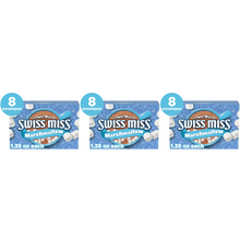 Pack of 3 Swiss Miss Chocolate Hot Cocoa Mix with Marshmallows, 1.38 oz, 8-Count Envelopes, Rich Creamy Hot Chocolate Drink Mix