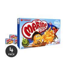 4Packs, ORION, Baked Marine Boy Sea Creatures Shaped Snack, Seaweed Flavor Crackers, 4 Packs, 5.64oz/Pack Jennie's Pick