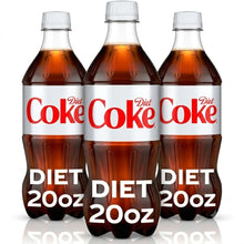 Diet Coke Soda Pop Bottle, 20 fl pack of 3